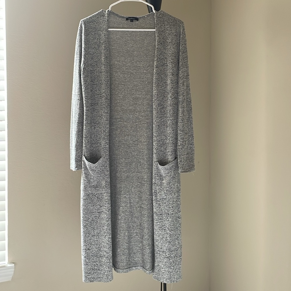 Ambience | Grey Knit Long Cardigan | Size S | Front Pockets
